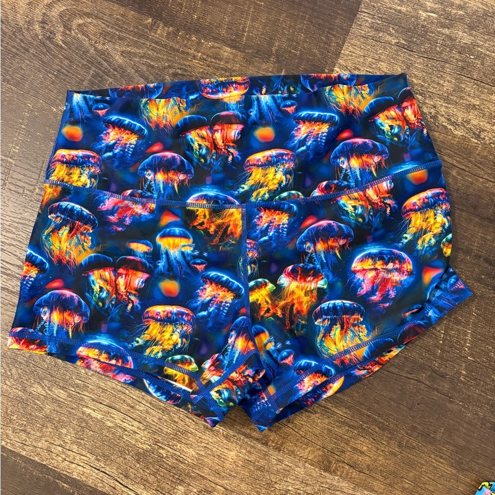 Colorful Jellyfish Athletic Shorts